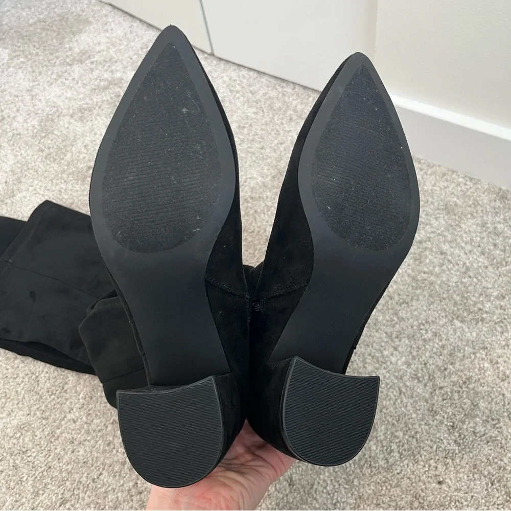 Steve Madden Over the Knee Boots - Black suede, 8.5